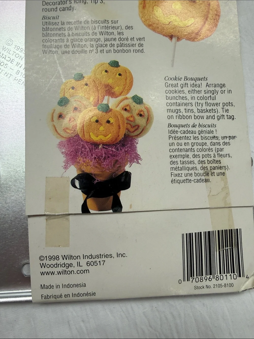 Wilton Jack-O'-Lantern pumpkin cookie treat pan